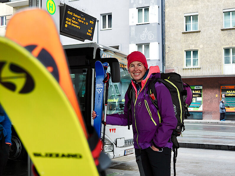 Der Bus steht schon bereit