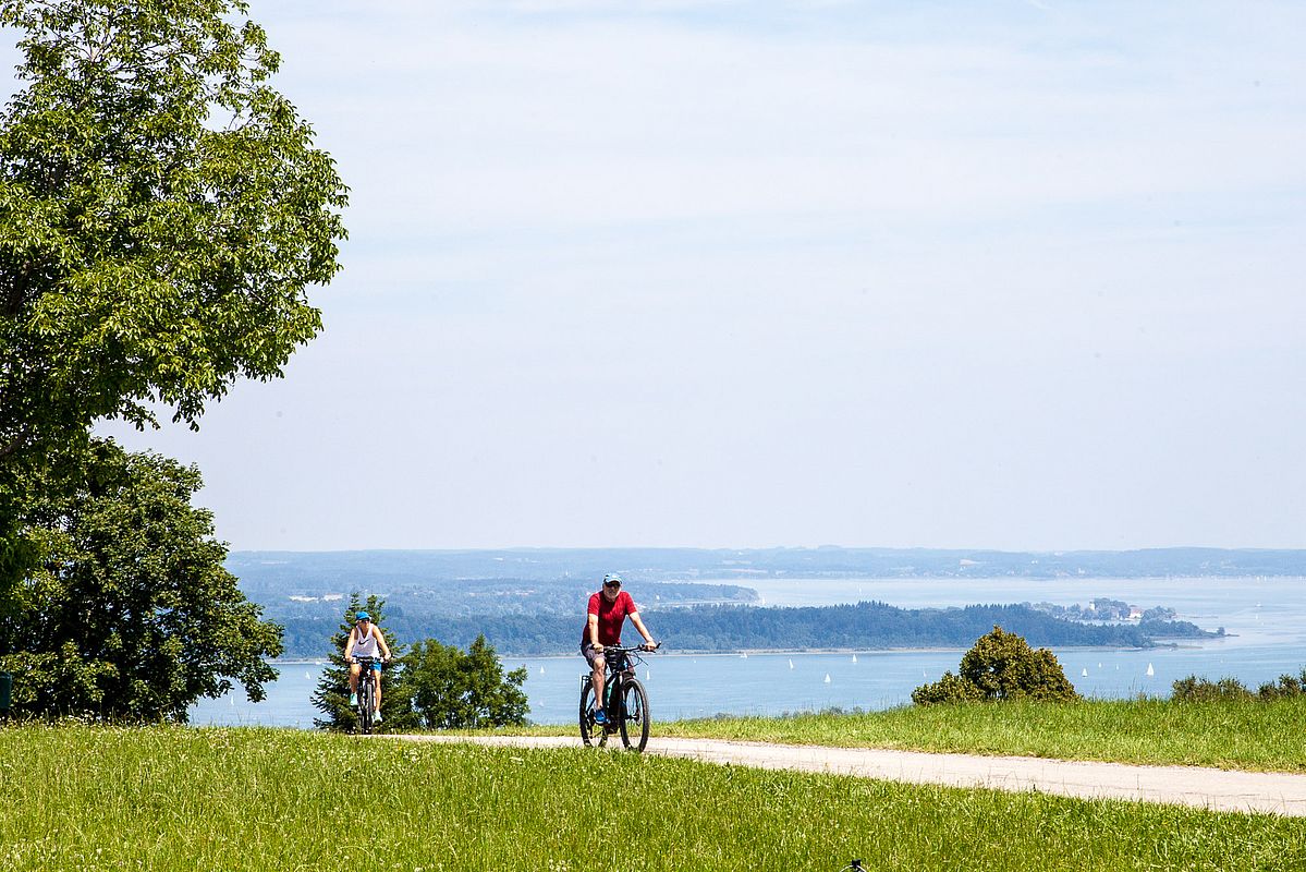 Blick zum Chiemsee von der Seiseralm