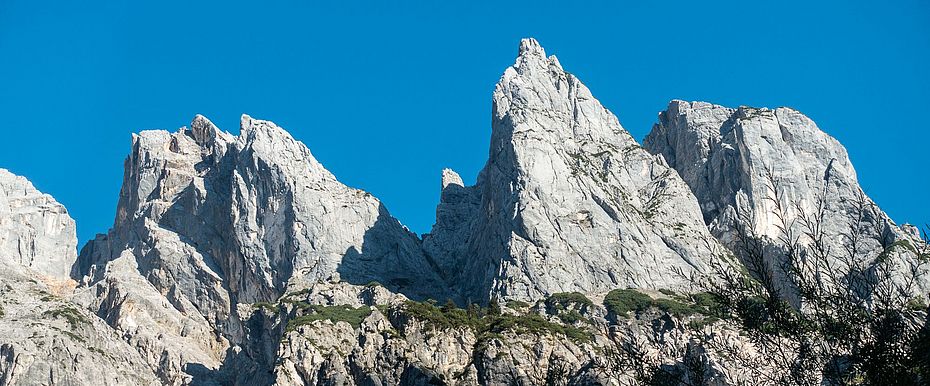 Die "Ramsauer Dolomiten" mit Mühlsturzhorn und Grundübelhorn