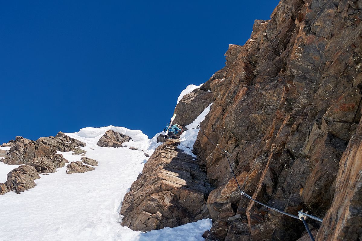 Abstieg nach S von der Roßkarscharte