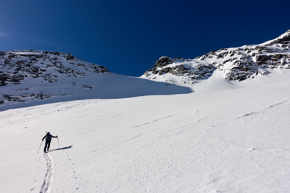 Anstieg von N zur Roßkarscharte