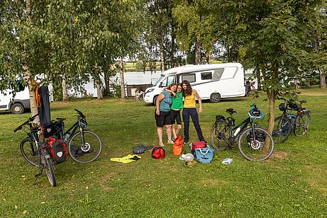 Morgendlicher Start am Campingplatz am Soyensee