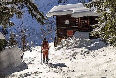 Aufstieg vorbei an der Bayerländerhütte