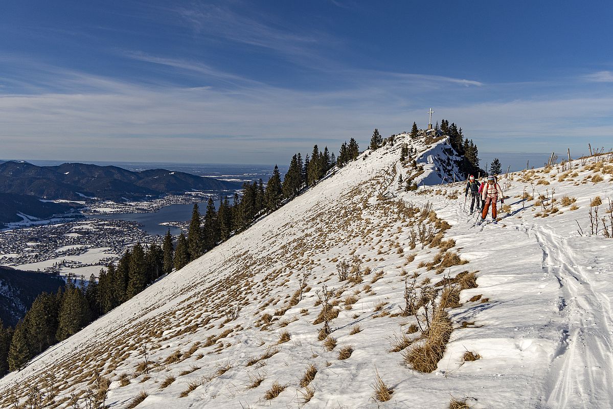 Abgeblasene Gipfelflanke