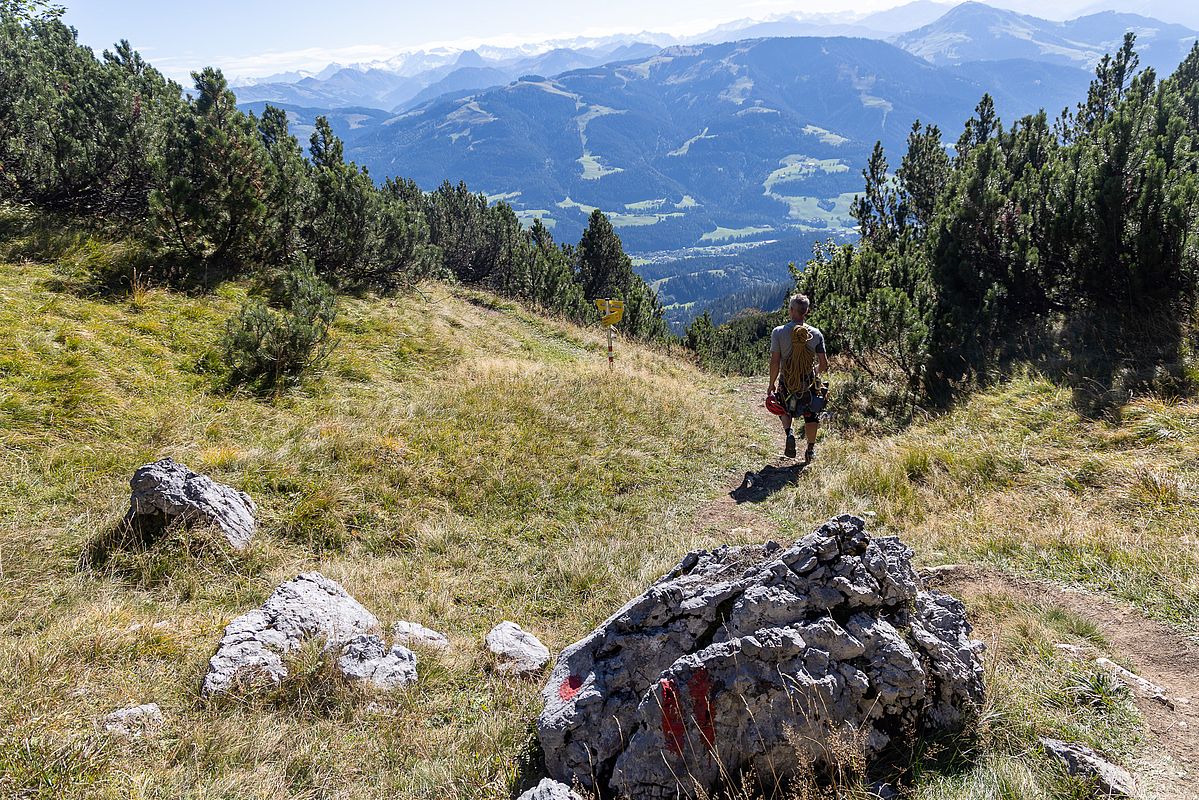 Gemütlicher Abstieg über den Wiesbergsteig