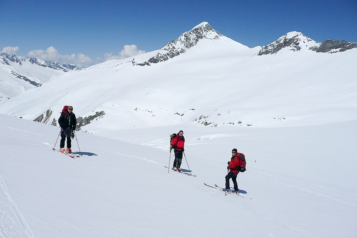 Abfahrt übers Obersulzbachkees in grandioser Landschaft