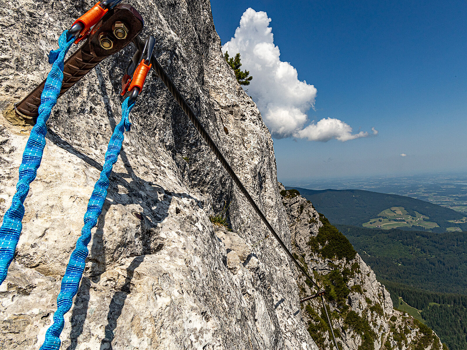 Unterwegs am Pidinger Klettersteig