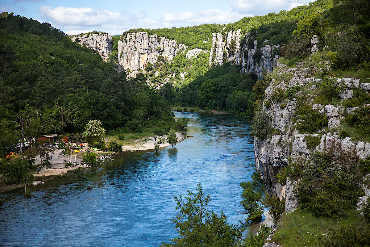 Klettern Frankreich Ardeche - Chassezac