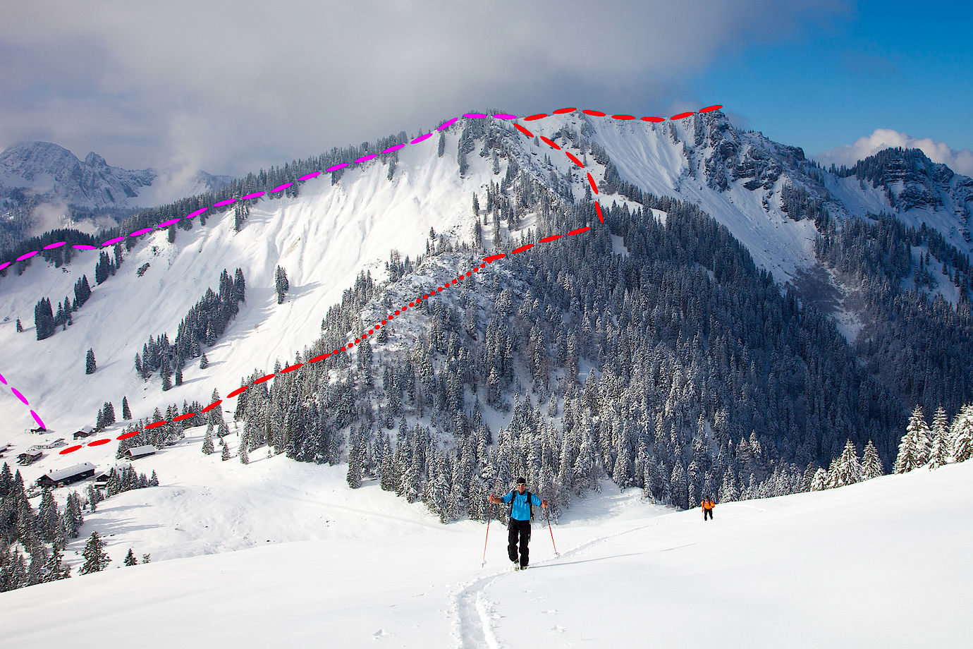 Bodenschneid von der Brecherspitze aus gesehen. Bodenschneid von der Brecherspitze aus gesehen.