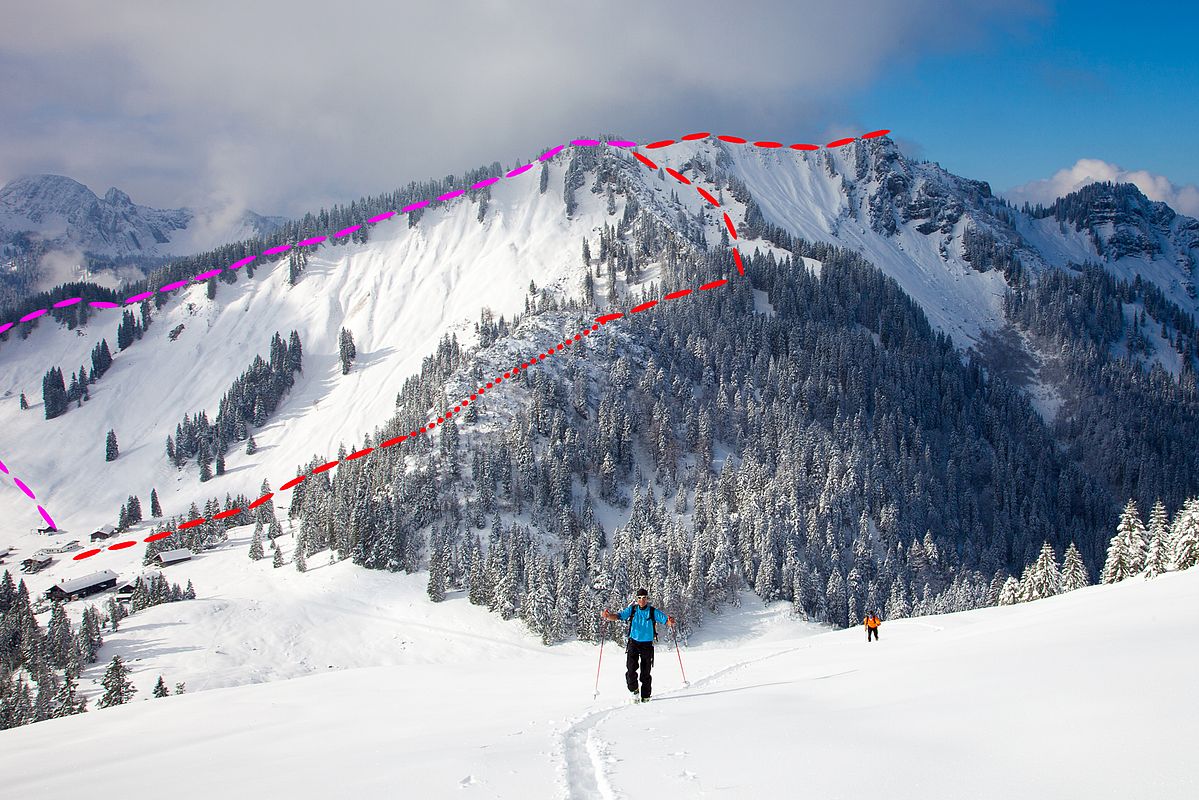Bodenschneid von der Brecherspitze aus gesehen.