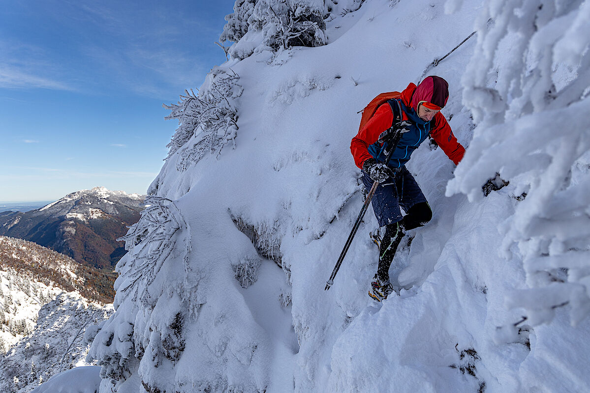 Alpiner Abstieg über den Nordwandsteig