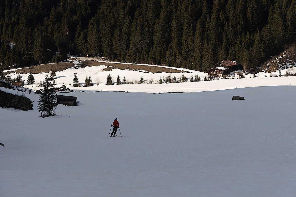 Abfahrt in den Zillergrund nach Bärenbad