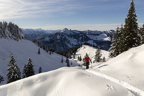 Auch am Risserkogel und Plankenstein (im Hintergrund) waren heute sicher gute Bedingungen