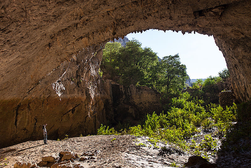 Die eindrucksvolle Grotte von Osp Die eindrucksvolle Grotte von Osp