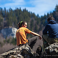 Klettern und Bouldern am Sudelfeld April 2013