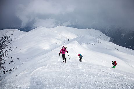 Ideales Skigelände auf dem Weg zum Hohen Lorenzen. Ideales Skigelände auf dem Weg zum Hohen Lorenzen.