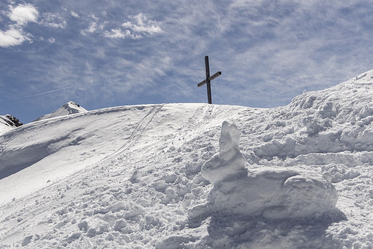 Osterhase am Seefelder Joch