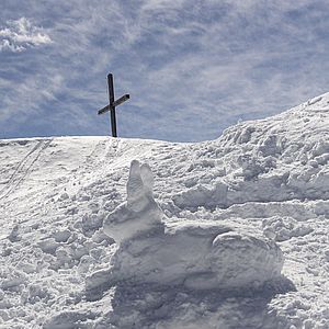 Osterhase am Seefelder Joch