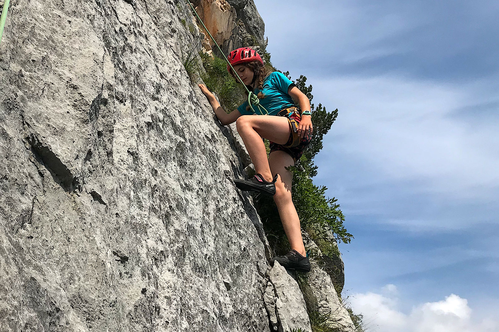 Fiona im Nachstieg in der Radlpromenade