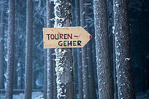 Wegweiser für Tourengeher
