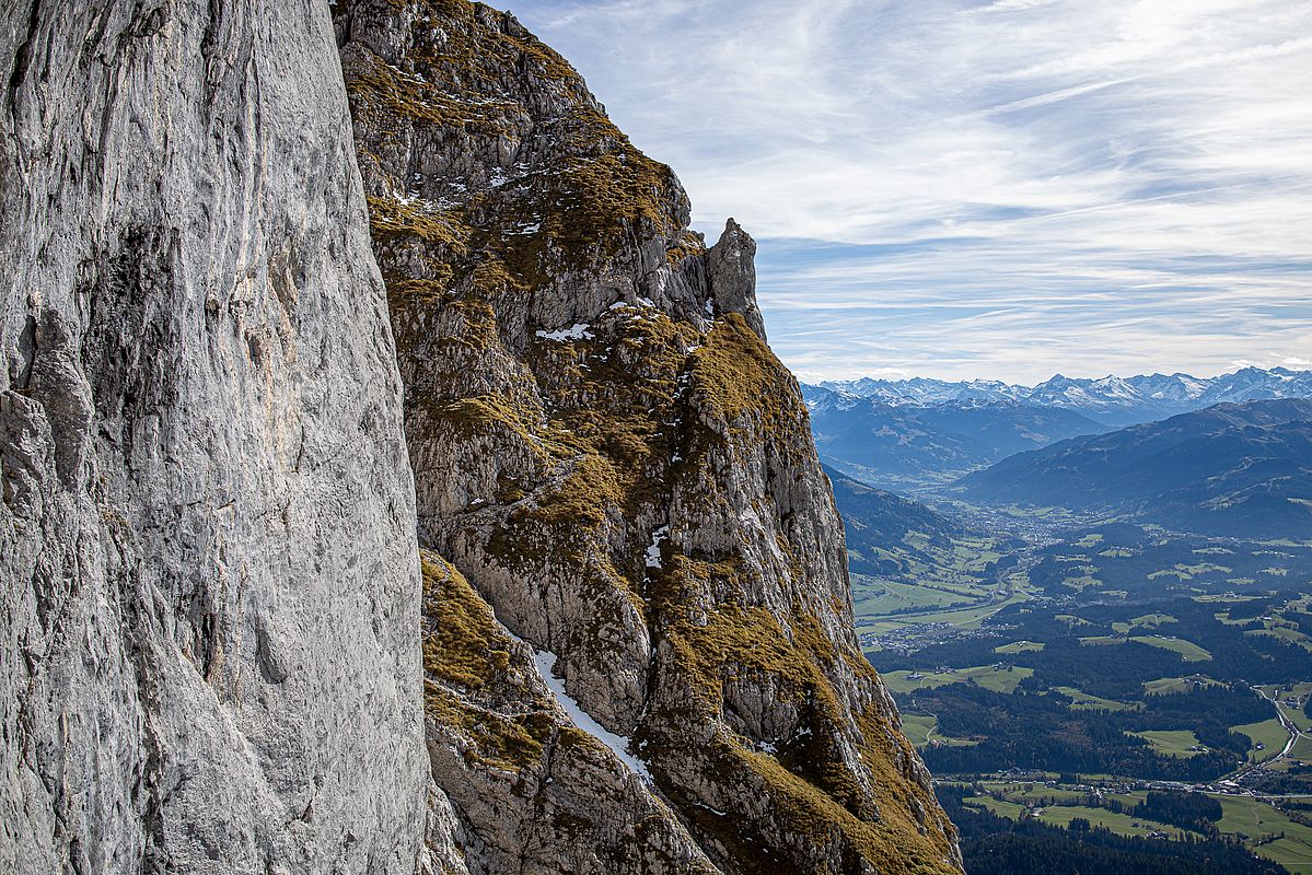 Blick aus der Oberen Mauk-Südwand in Richtung Glocknergruppe