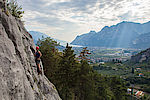 Muro di Asino oberhalb von Laghel bei Arco, Gardasee