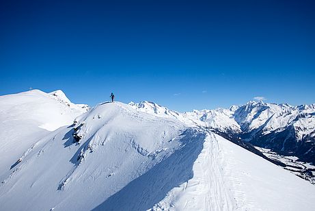 Am Gipfelgrat der Flatschspitze Am Gipfelgrat der Flatschspitze