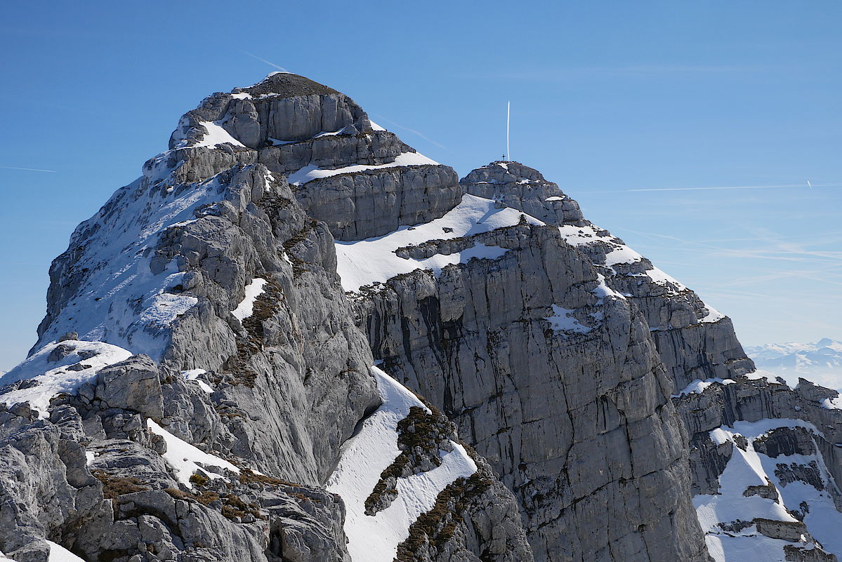 Das Guffert-"Gipfelfoto" vom Westgrat aus