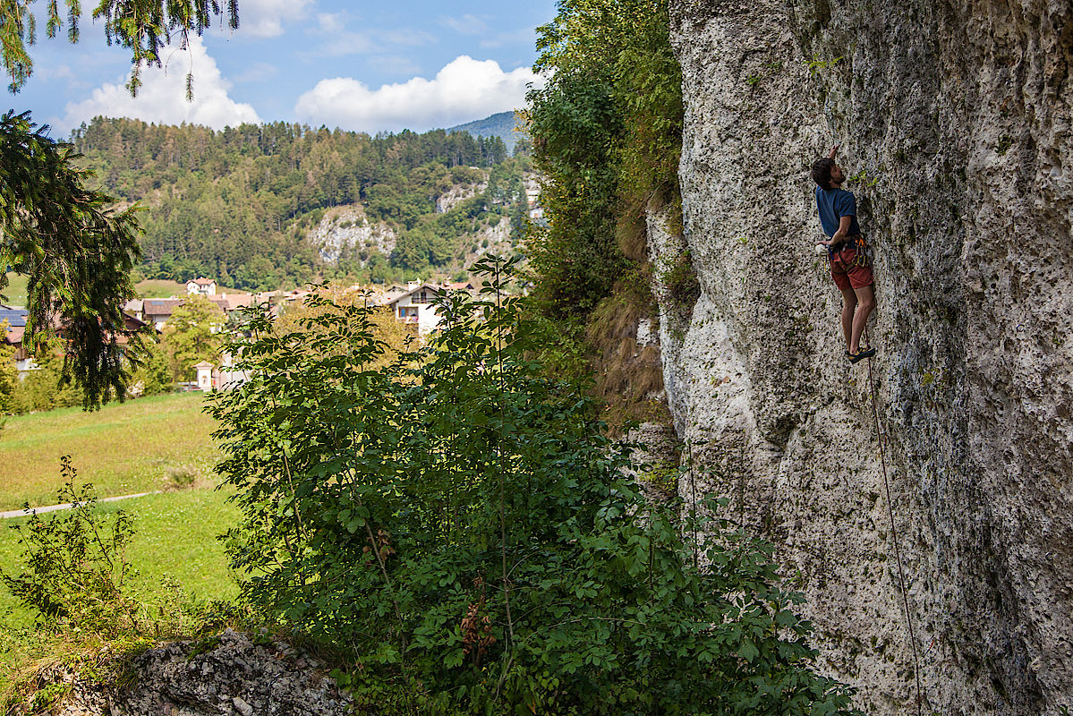 Klettergebiet Promeghin bei San Lorenzo in Banale