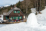 Unser Basislager "Schrattis Hütte" im Gullingtal