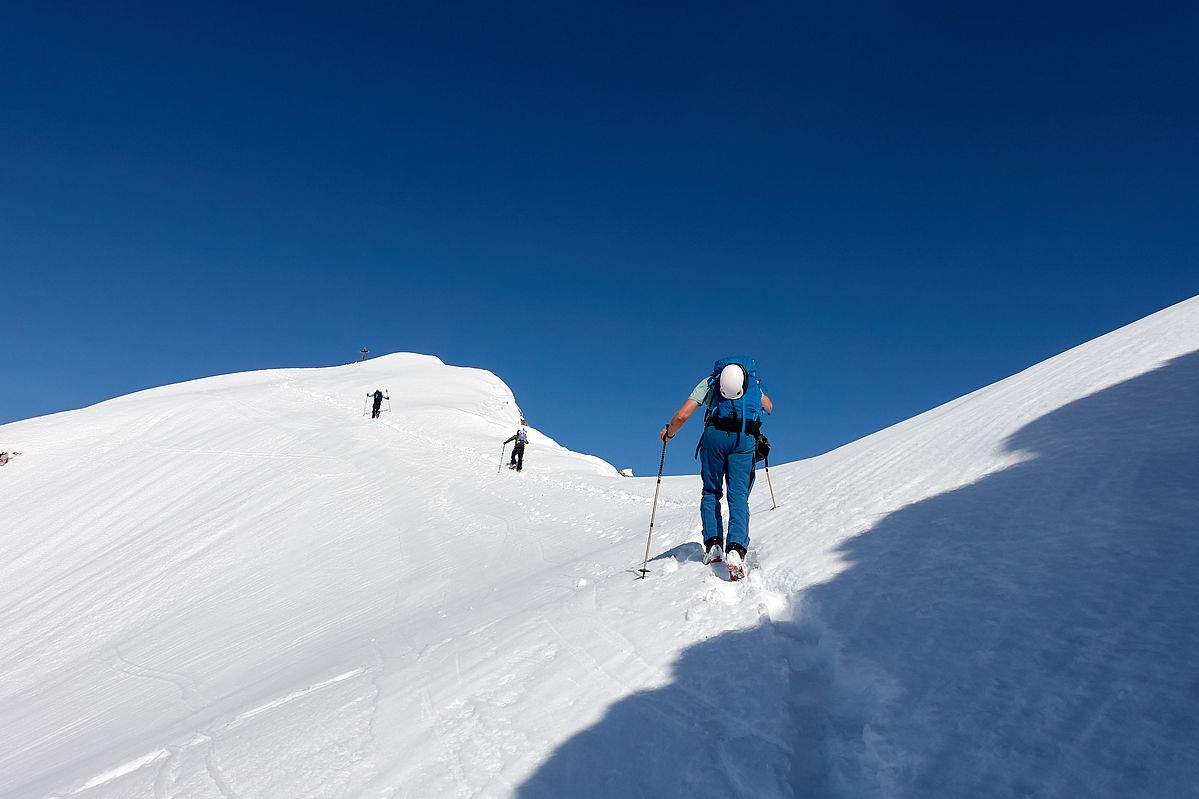 Die letzten Meter zum Gipfel der Alplespleispitze