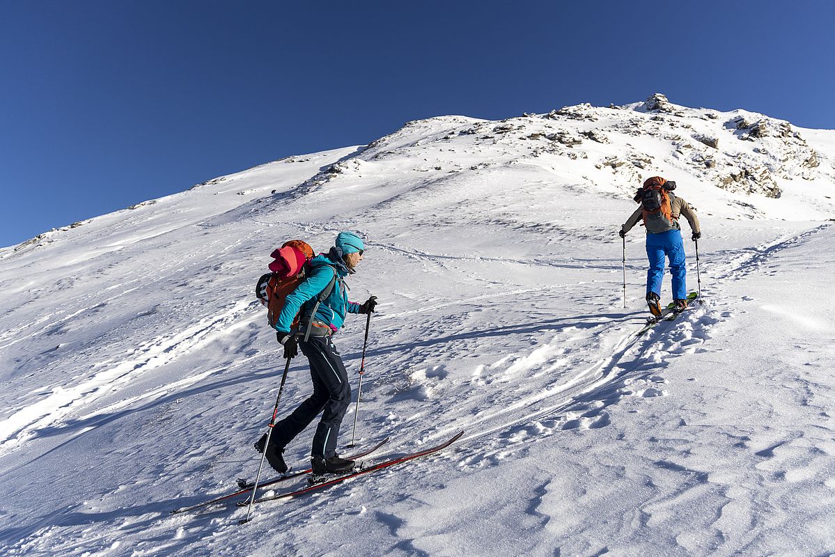Nach oben hin immer mehr Windeinfluss sichtbar.