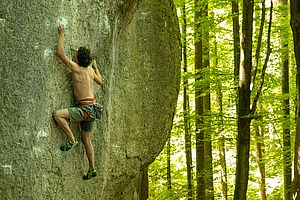 Stefan versucht sich in der Redline (9) am Fuchsloch