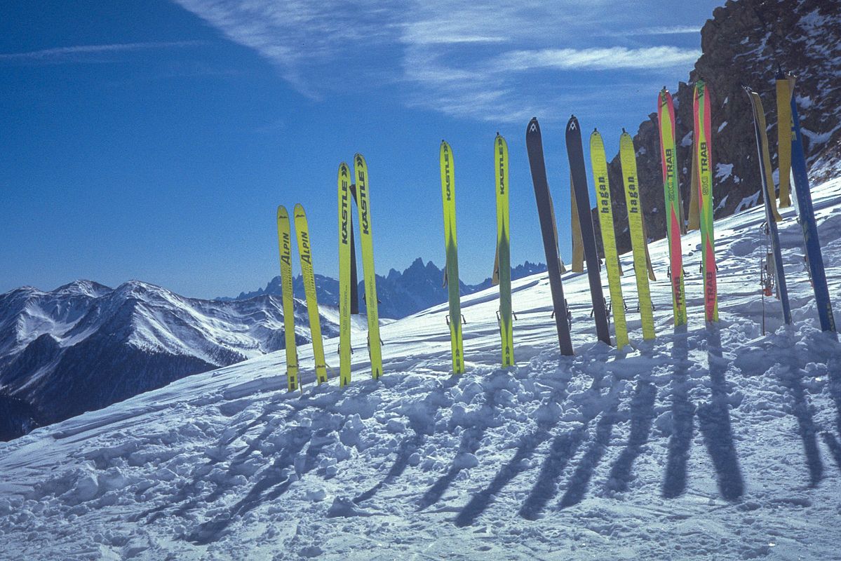 Skidepot am Hohen Mann mit Dolomitenblick 