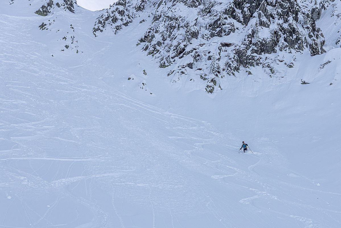 Teilweise Pulverschnee