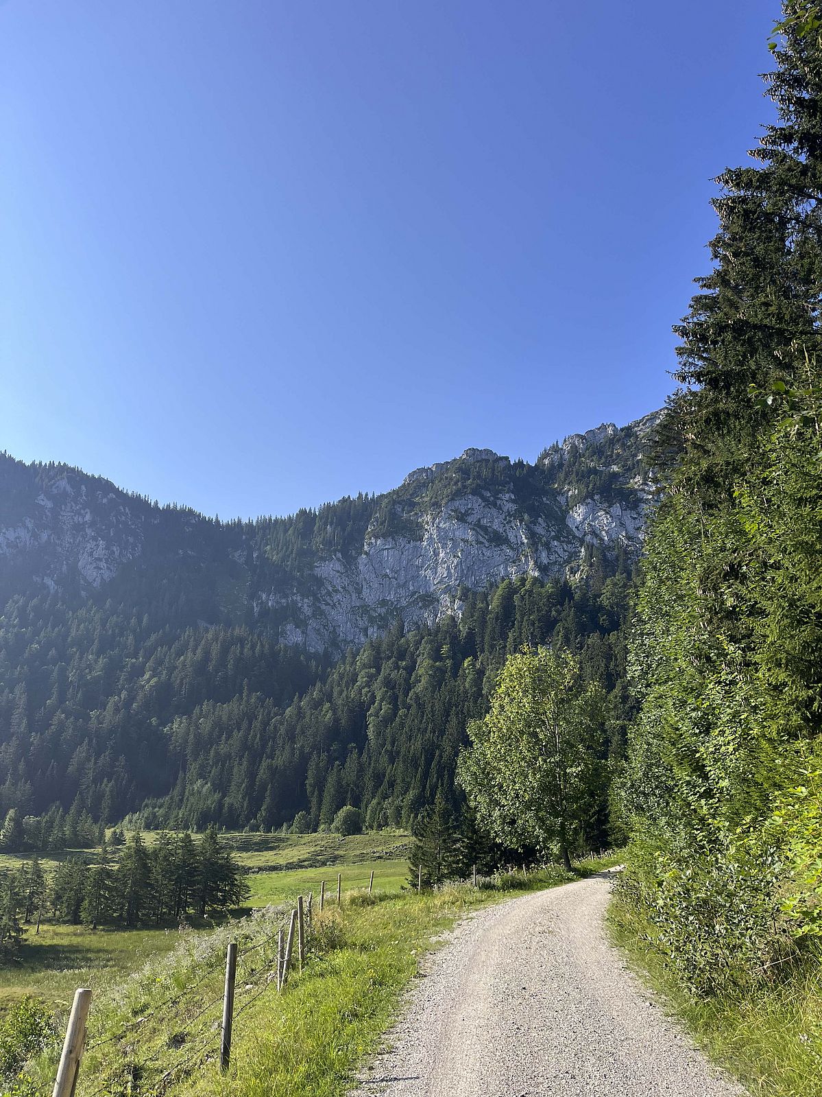 Einfahrt in den Schlossalmkessel