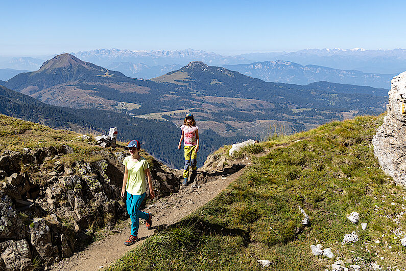 Gradioser Ausblick im Aufstieg zur Gamsstallscharte