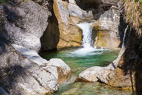 Am Eingang der Gießenbachklamm Am Eingang der Gießenbachklamm