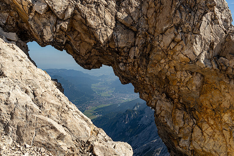 Tiefblick auf Garmisch