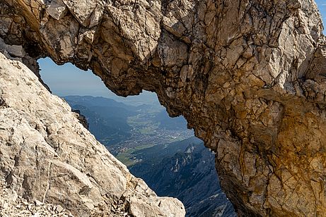 Tiefblick auf Garmisch Tiefblick auf Garmisch