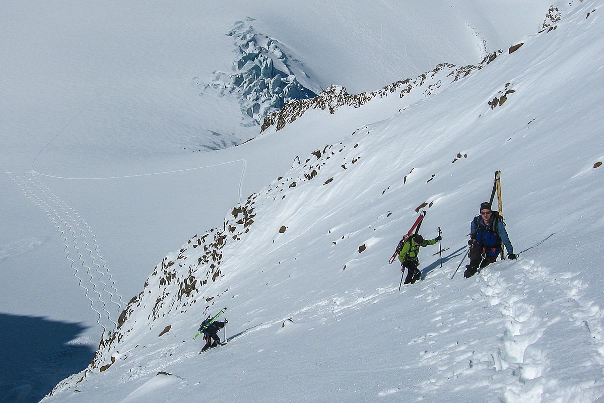 Aufstieg in die Hochmoosscharte 