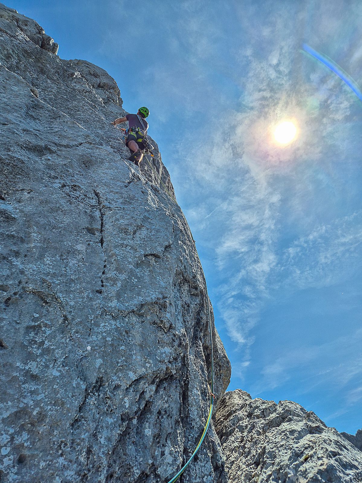 Predigtstuhl-Westwand, Kletterroute "Gral"