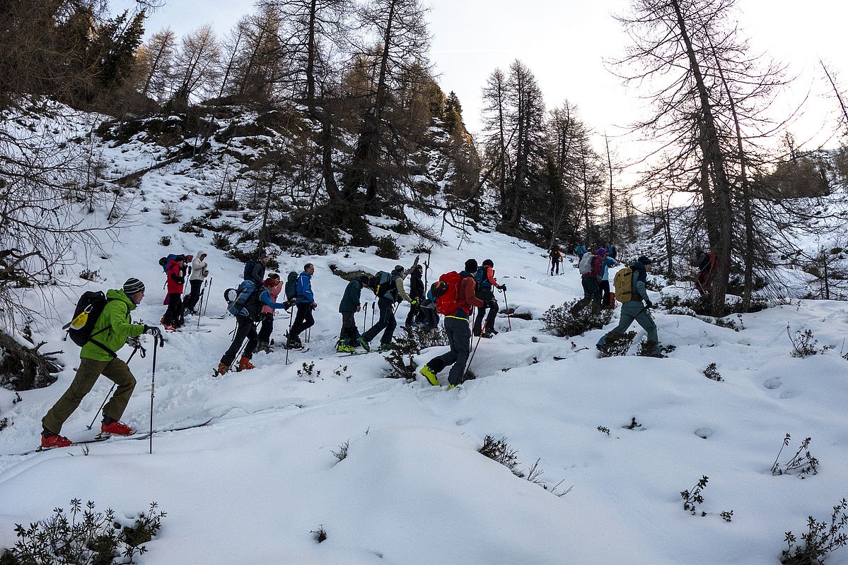 Hier treffen vier Gruppen aufeinander, kurzzeitig wirds recht eng.
