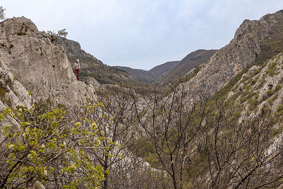 Klettern im Val Rosandra