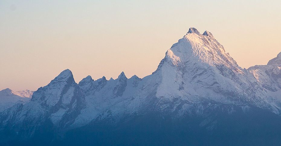 Der Watzmannstock von Norden
