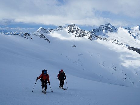 Aufstieg in Richtung Schwarzenstein Aufstieg in Richtung Schwarzenstein