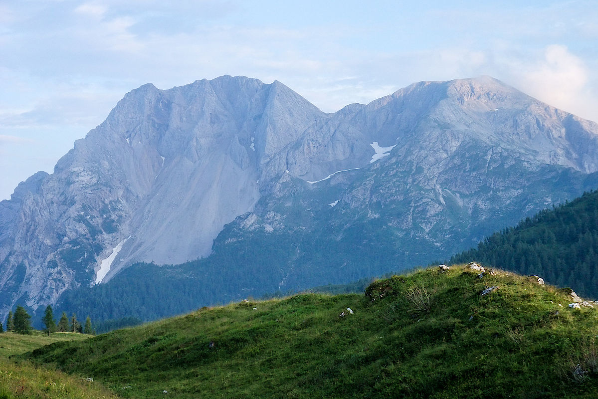 Der Monte Bivera im Abendlicht 