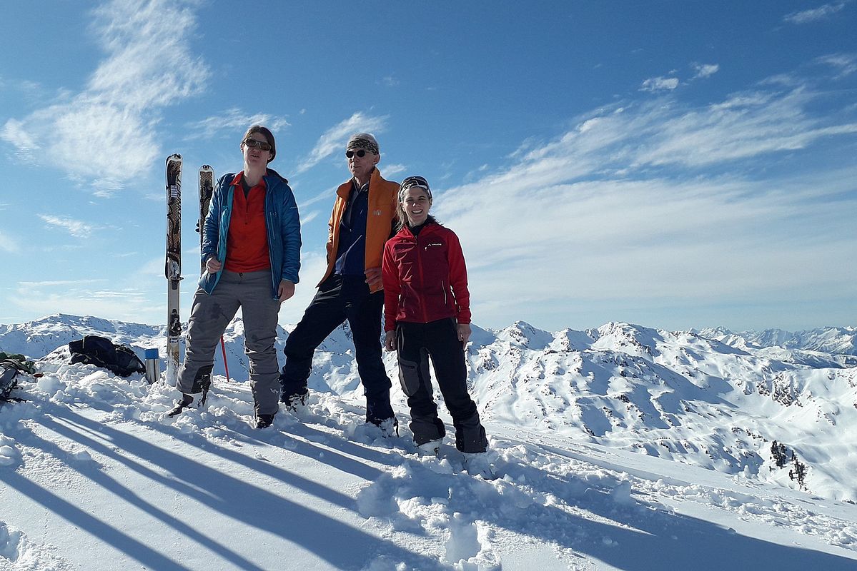 Am Gipfel der Pallspitze