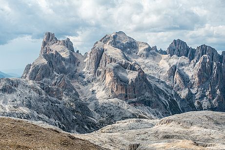 Gipfelblick von der Cima Fradusta zum Cimone della Pala und zur Cima Vezzana Gipfelblick von der Cima Fradusta zum Cimone della Pala und zur Cima Vezzana