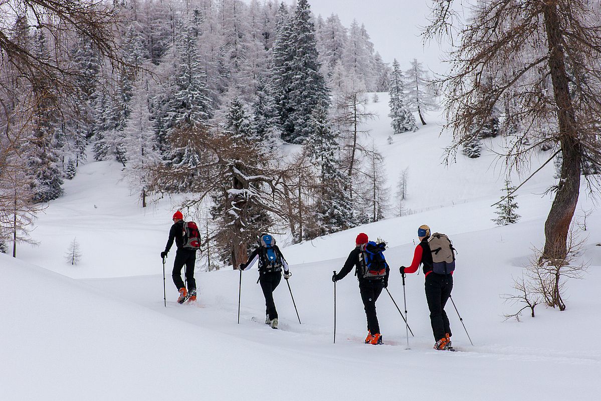 Schönes Skigelände oberhalb der Kohlalm 